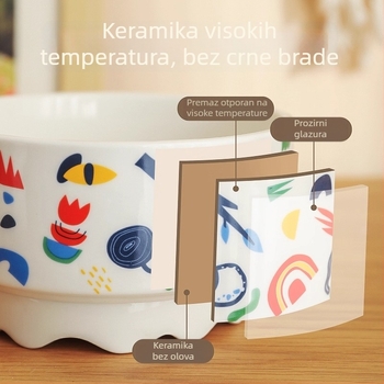 Keramička posuda za vodu za mačke s konstantnom temperaturom grijanja i izolacijom