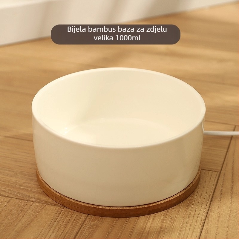 Keramička posuda za vodu za mačke s konstantnom temperaturom grijanja i izolacijom