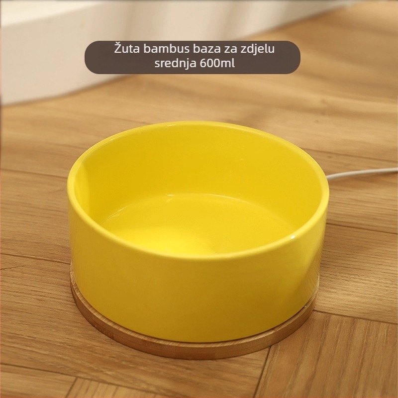 Keramička posuda za vodu za mačke s konstantnom temperaturom grijanja i izolacijom