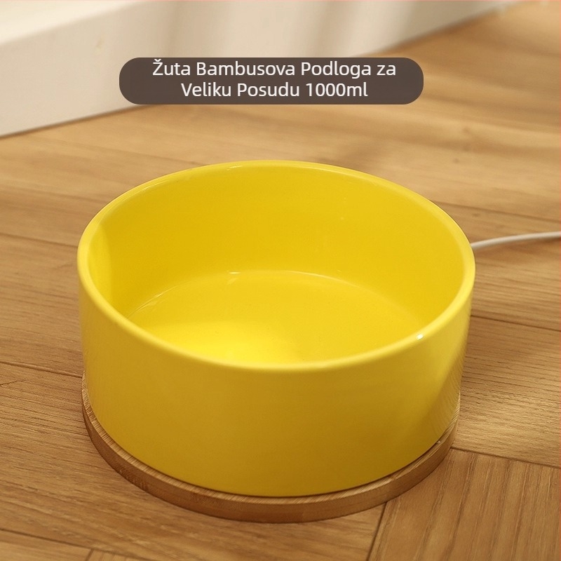 Keramička posuda za vodu za mačke s konstantnom temperaturom grijanja i izolacijom