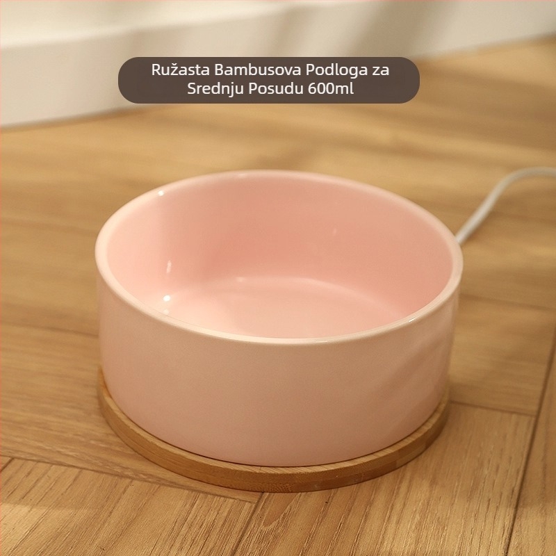 Keramička posuda za vodu za mačke s konstantnom temperaturom grijanja i izolacijom