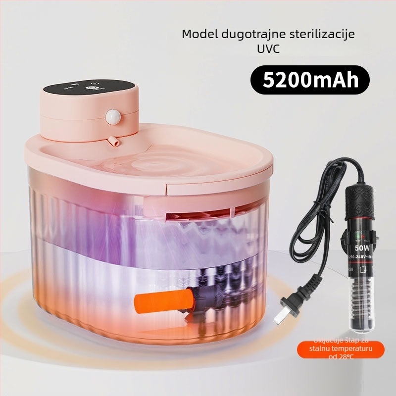 Automatski dispenzer vode za mačke – ABS+PET; Marka Pailide; Inteligentan; Pogodno za mačke; Pribor za hranu kućnih ljubimaca