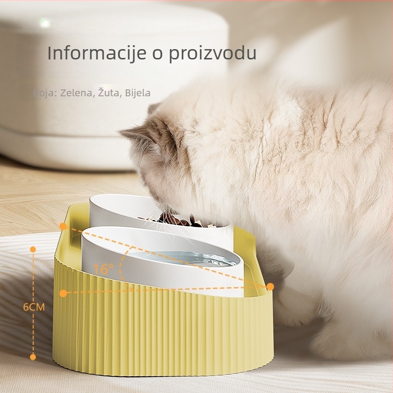 Posuda za mačke – plastična, neautomatizirano hranjenje, posuda za hranu kućnih ljubimaca