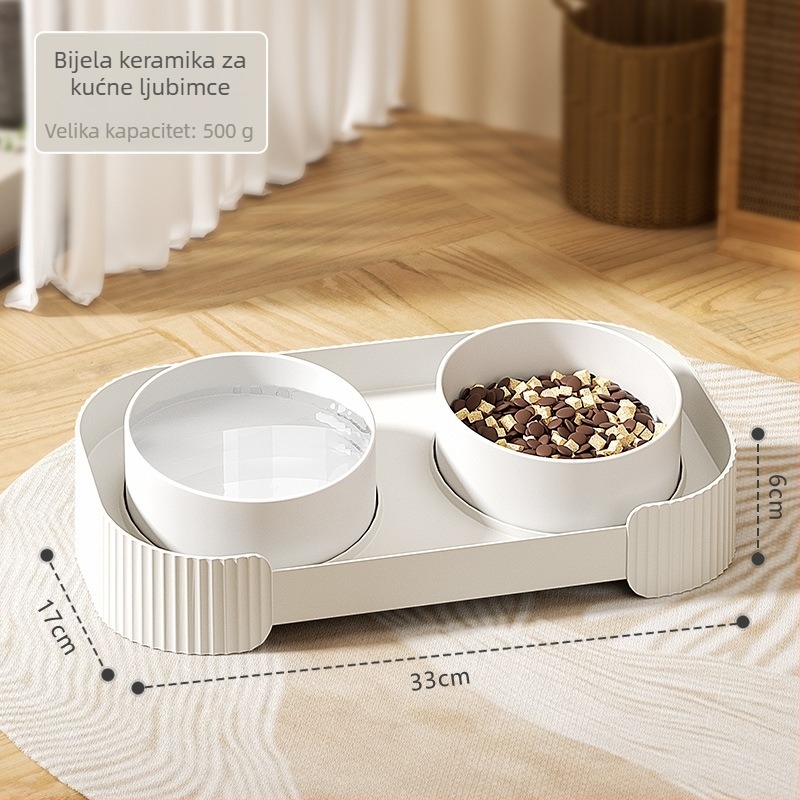 Posuda za mačke – plastična, neautomatizirano hranjenje, posuda za hranu kućnih ljubimaca