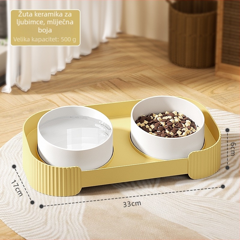 Posuda za mačke – plastična, neautomatizirano hranjenje, posuda za hranu kućnih ljubimaca