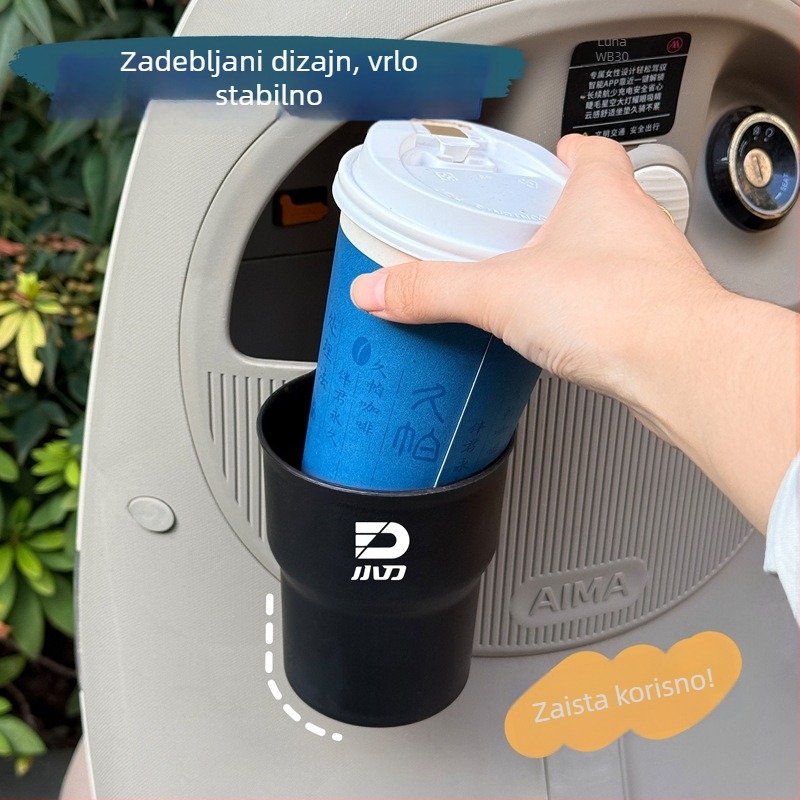 Držač za čaše u automobilu – univerzalni model, PP materijal, montiran u automobil, prenosni držač napitka