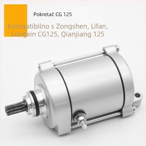 Pokretač motora za motocikl CG125 – jednocilindarski, zapremina 50–150 cm³, potrošnja 2 L/100 km, Mojiosaurus