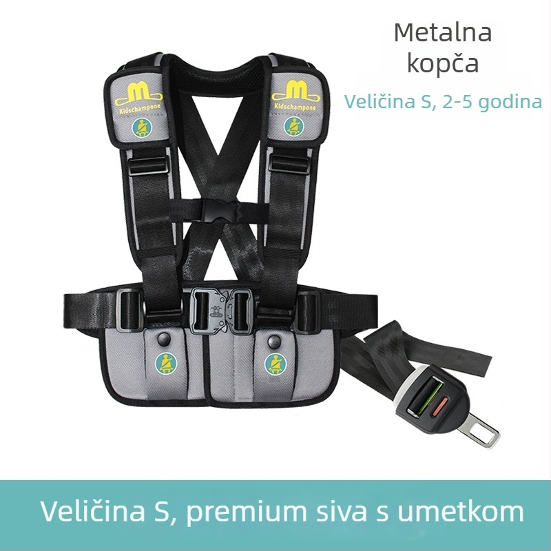 Višenamjenska putna sigurnosna vesta s odvojivim pojasom, poliester, 0,95 kg, pogodna za 10-36 kg