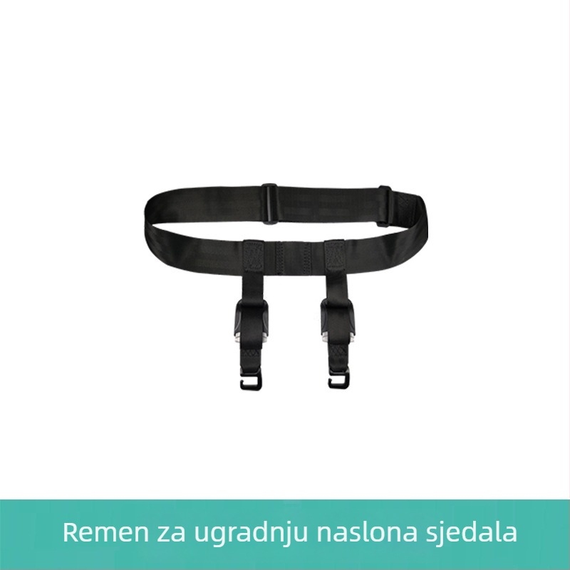 Višenamjenska putna sigurnosna vesta s odvojivim pojasom, poliester, 0,95 kg, pogodna za 10-36 kg