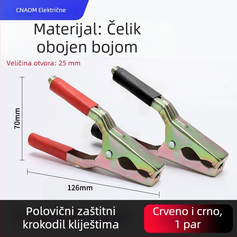 Krokodilska klipsa od čistog bakra s kućištem za napajanje i testiranje baterije automobila