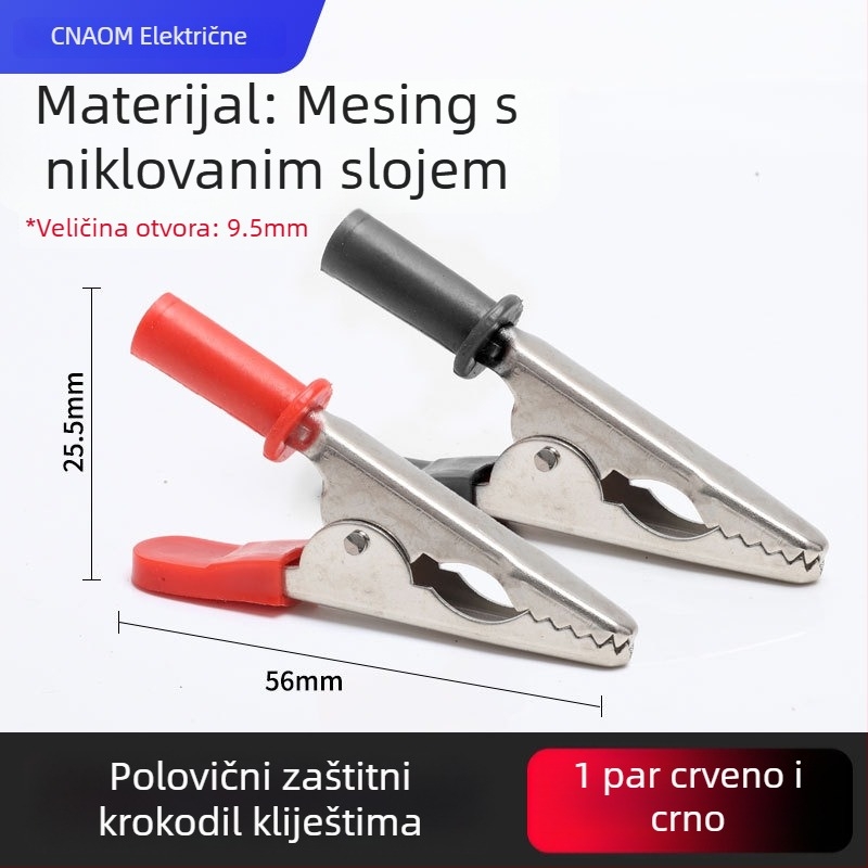 Krokodilska klipsa od čistog bakra s kućištem za napajanje i testiranje baterije automobila