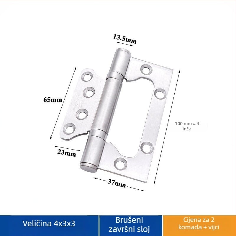 Panta vrata od nehrđajućeg čelika – Asabie, moderni minimalistički stil, elektroplatirani premaz