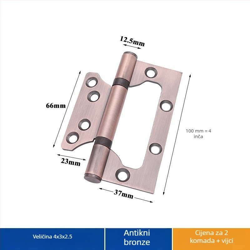 Panta vrata od nehrđajućeg čelika – Asabie, moderni minimalistički stil, elektroplatirani premaz