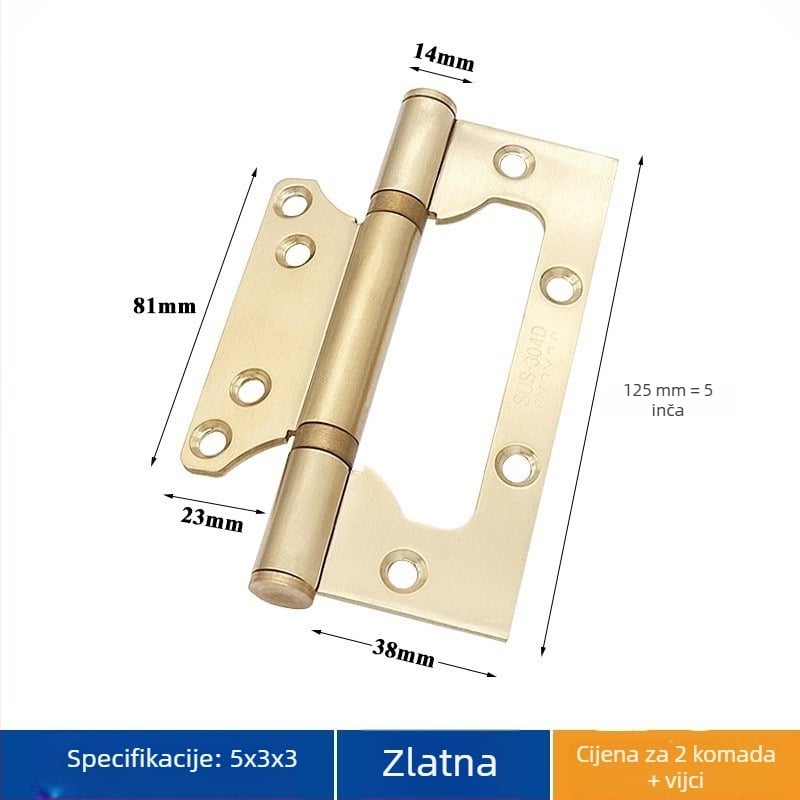 Panta vrata od nehrđajućeg čelika – Asabie, moderni minimalistički stil, elektroplatirani premaz