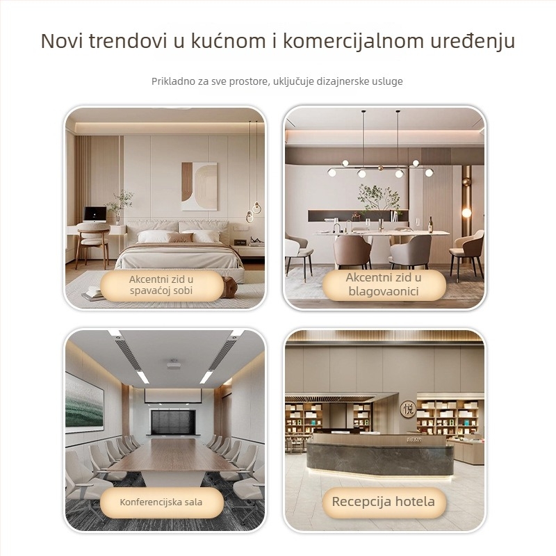 Panel za zid od drvenog furnira s vlaknima bambusa i bambusovim ugljenom, bezšivni zidni panel za pozadinu zida – model Wood veneer, stil Seamless, brend Yiming