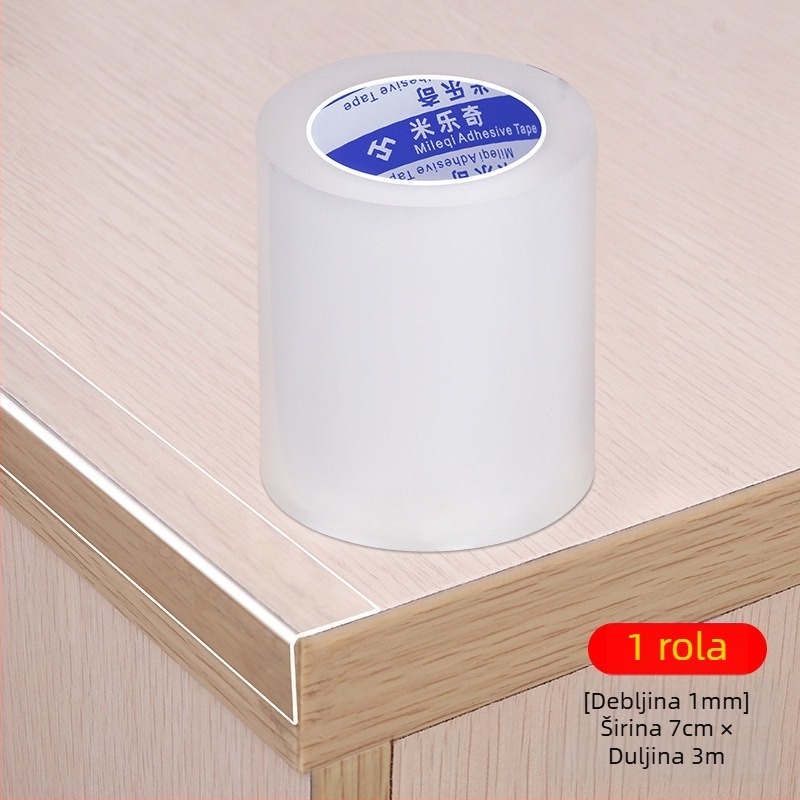 Silikonska zaštitna traka za kutove namještaja, Nano Tape serija, Milky brand, ljepilo na bazi vode s akrilnim sustavom, prilagodljiva širina/duljina/debljina, lako se odvaja