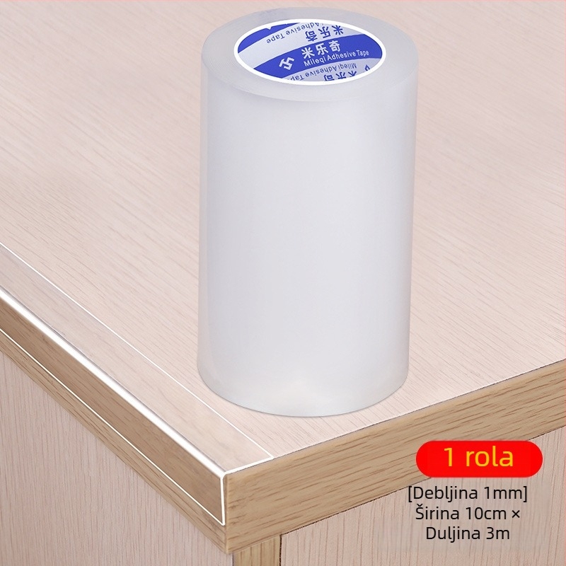Silikonska zaštitna traka za kutove namještaja, Nano Tape serija, Milky brand, ljepilo na bazi vode s akrilnim sustavom, prilagodljiva širina/duljina/debljina, lako se odvaja