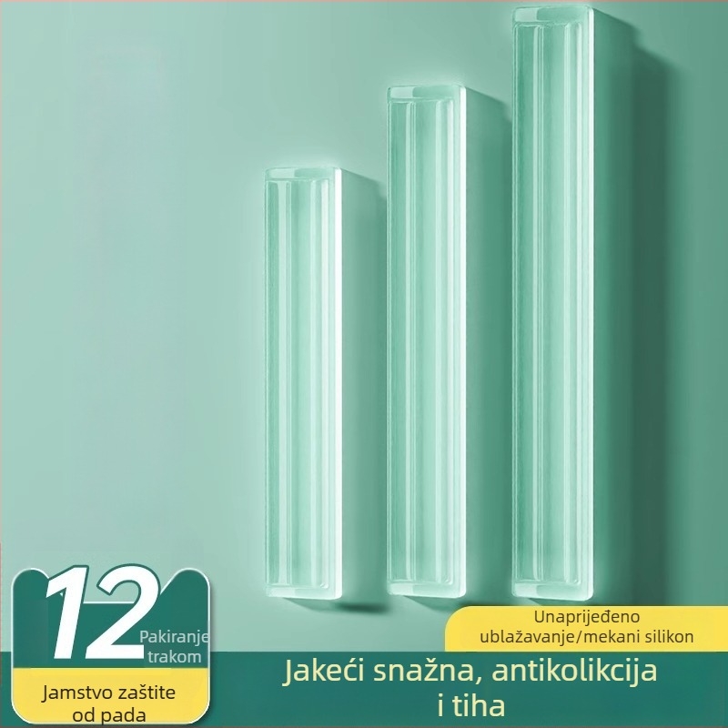 Silikonska zaštita za vrata hladnjaka, jastuk za kvaku, tih rad, otporan na habanje