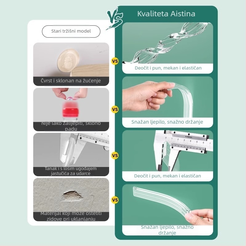 Silikonska zaštita za vrata hladnjaka, jastuk za kvaku, tih rad, otporan na habanje