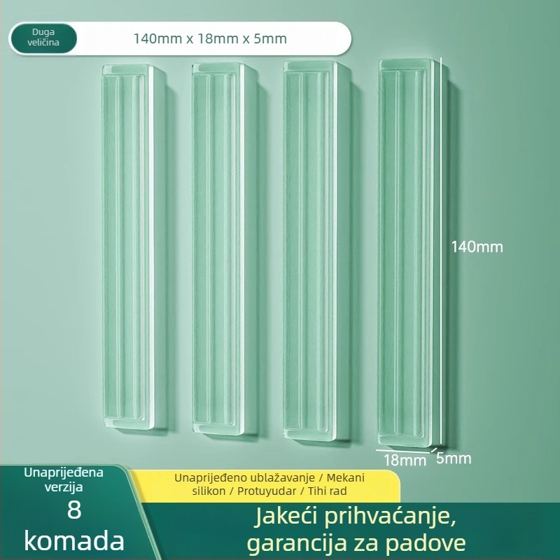 Silikonska zaštita za vrata hladnjaka, jastuk za kvaku, tih rad, otporan na habanje