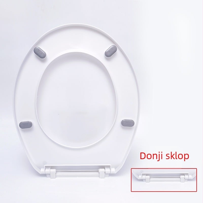 Toaletni poklopac s mekim zatvaranjem; tip UOV; od PP ploče; U-oblik; razmak rupa 8–25 mm