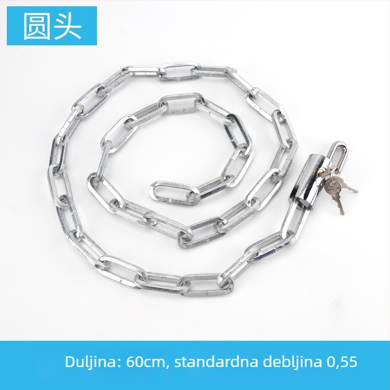 Lančana brava za bicikle i motocikle – Flat Ring, model 5566, željezni materijal, moderni minimalistički dizajn