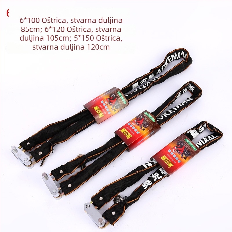 Ockman debelo presvlakane lančane brave od mangan čelika, model 5100, za bicikle, motocikle, električna vozila i vrata