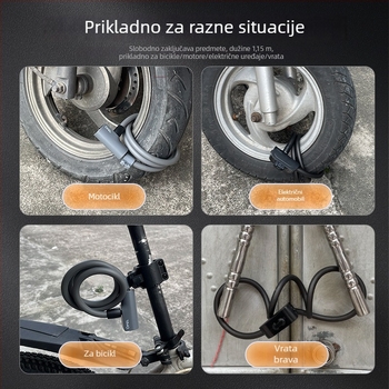 OPEL JTS-K čelični lokot za bicikle, za gradske i planinske bicikle, 0,4 kg