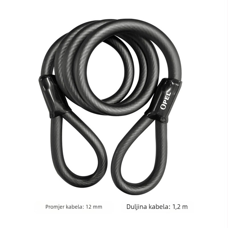 OPEL JTS-K čelični lokot za bicikle, za gradske i planinske bicikle, 0,4 kg