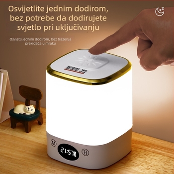 LED noćna lampica za spavaću sobu i učenje, stolna svjetiljka za zaštitu očiju, punjiva noćna lampica za studentski dom