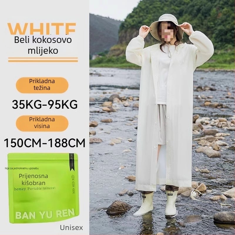 Odrasli kišni pončo od PVC-a, za outdoor putovanja i planinarenje – višekratna upotreba