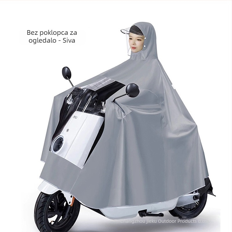 Dječji pončo za motocikl i električno vozilo; jednokratna uporaba; Oxford tkanina s PVC vodootpornim slojem; lagan, minimalistički stil; za 1 osobu