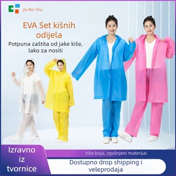 Pončo za kišu za odrasle za električna vozila i motocikle — EVA tkanina, debeli sloj, PVC vodootporan sloj, 200 g