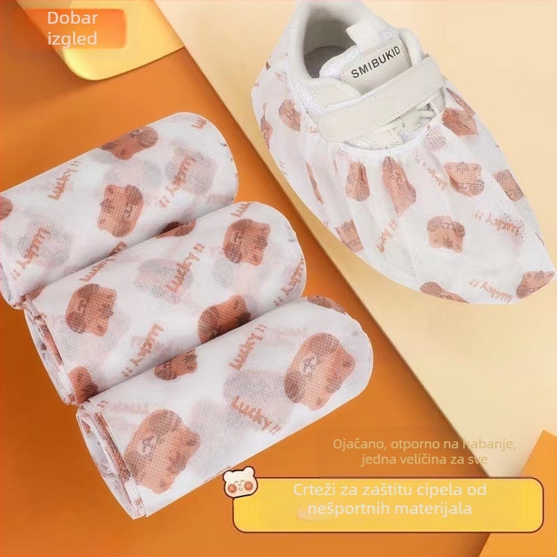 Jednokratne navlake za obuću od netkanog materijala, s printom crtića, pakiranje 50 komada