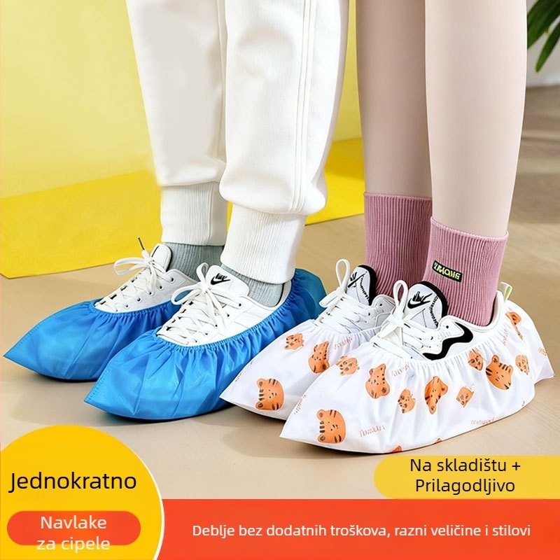 Jednokratne navlake za obuće za unutarnju uporabu, debele, protuklizne, od netkanog materijala, moguć tiskanje logotipa, universalna primjena