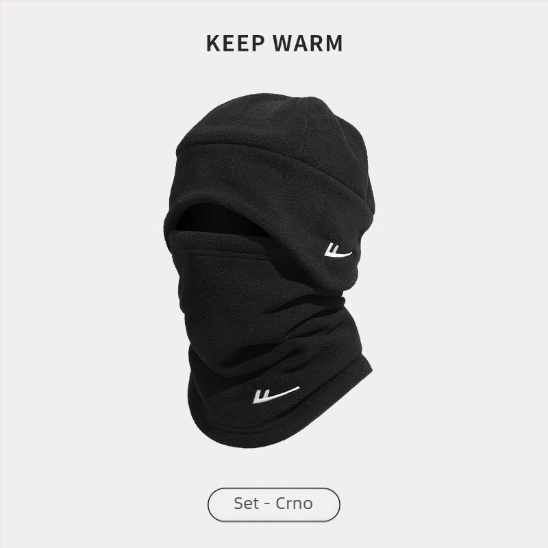 Kolesarski ovratnik s flisom, vjetrootpornom maskom za lice, poliester, unisex