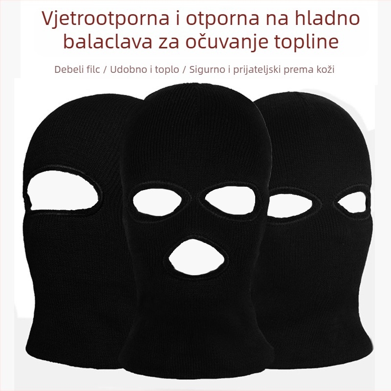 Maska za vožnju s punim licem, HAWEIWIND, akrilno vlakno, muški model