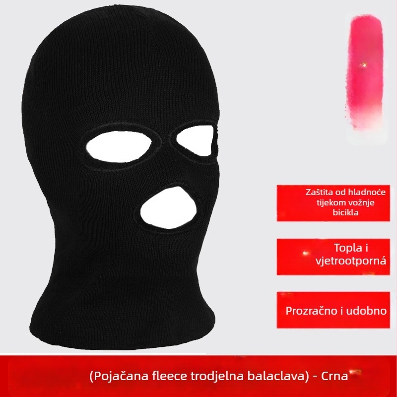 Maska za vožnju s punim licem, HAWEIWIND, akrilno vlakno, muški model