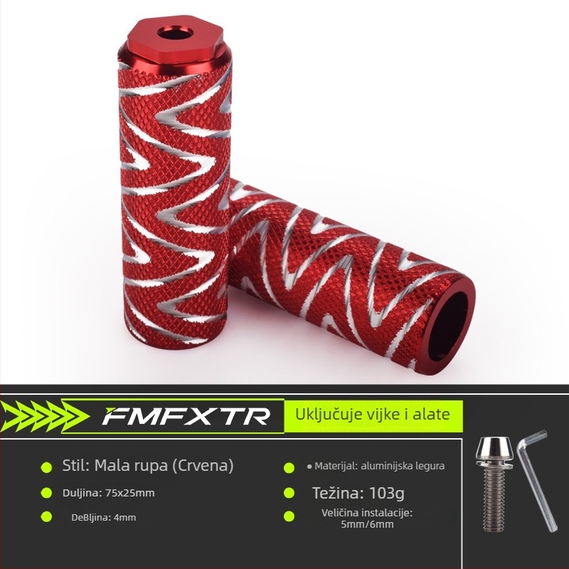 Stražnji pedal za planinski bicikl, univerzalna potpora za stopalo — aluminij, FMFXTR, unisex