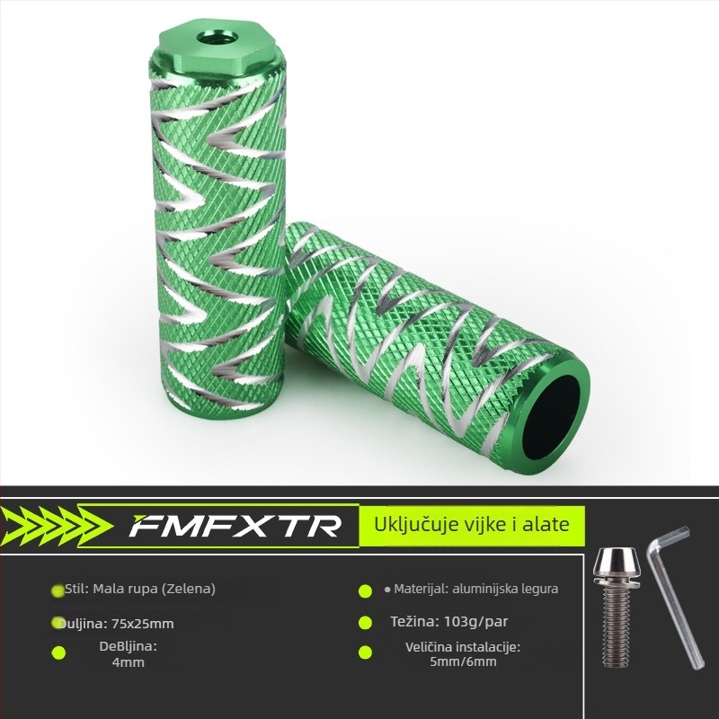 Stražnji pedal za planinski bicikl, univerzalna potpora za stopalo — aluminij, FMFXTR, unisex