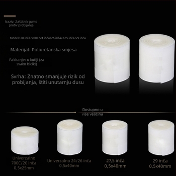 MOTSUV Najlonska zaštita za gume protiv probijanja za planinske i cestovne bicikle – unisex, prilagodljiva obrada, licencirana privatna oznaka