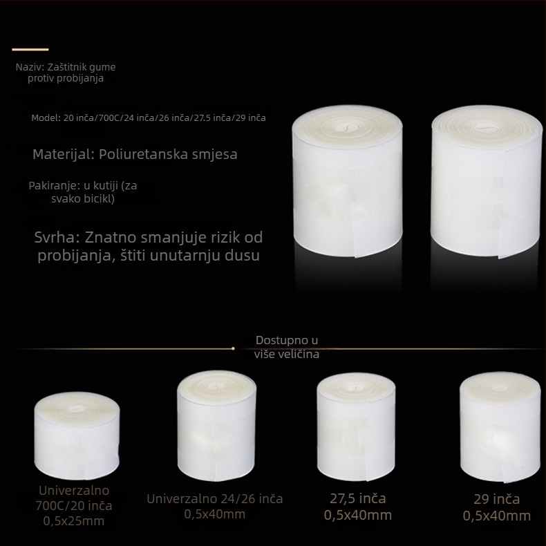 MOTSUV Najlonska zaštita za gume protiv probijanja za planinske i cestovne bicikle – unisex, prilagodljiva obrada, licencirana privatna oznaka