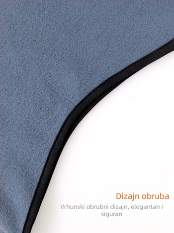 Maska za vožnju bicikla s integriranom flis kapuljom i ovratnikom – poliester, MAKINO FOX, unisex