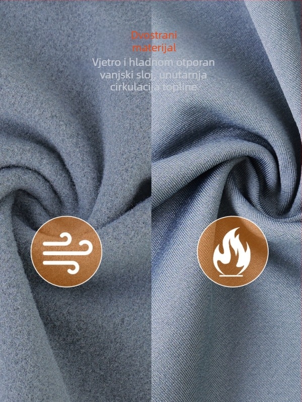 Maska za vožnju bicikla s integriranom flis kapuljom i ovratnikom – poliester, MAKINO FOX, unisex