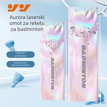 Torba za badminton/tenis rakete s dijagonalnim remenom, vodootporna, velika kapaciteta, poliester materijal