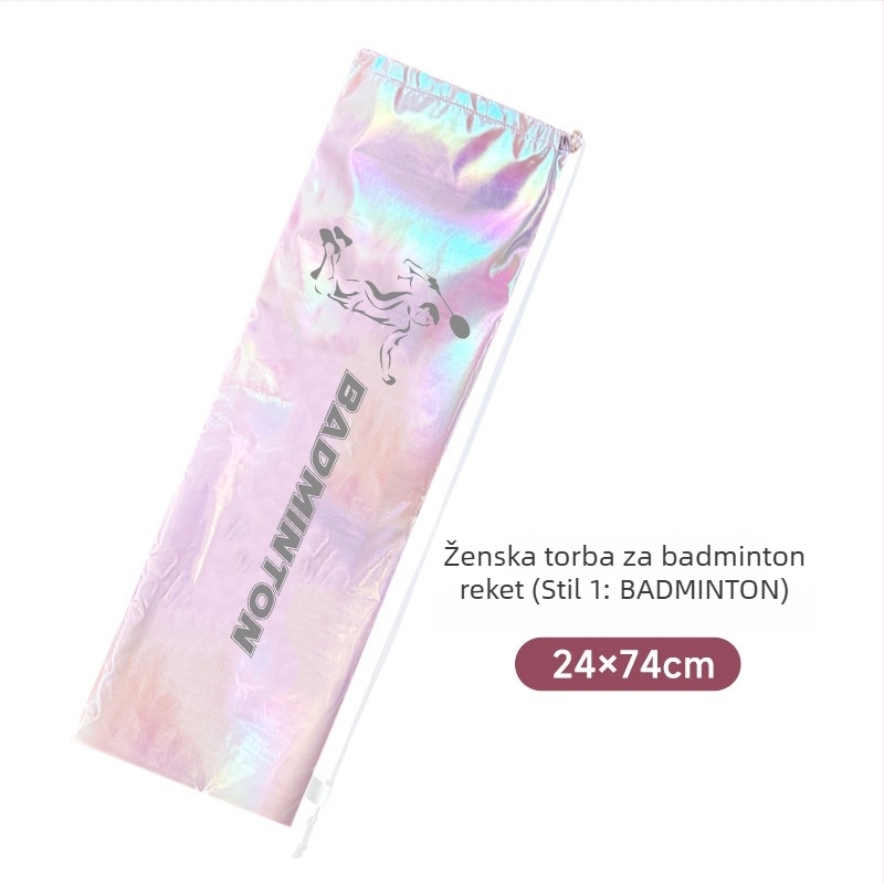 Torba za badminton/tenis rakete s dijagonalnim remenom, vodootporna, velika kapaciteta, poliester materijal