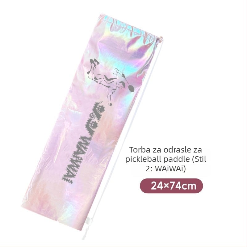 Torba za badminton/tenis rakete s dijagonalnim remenom, vodootporna, velika kapaciteta, poliester materijal