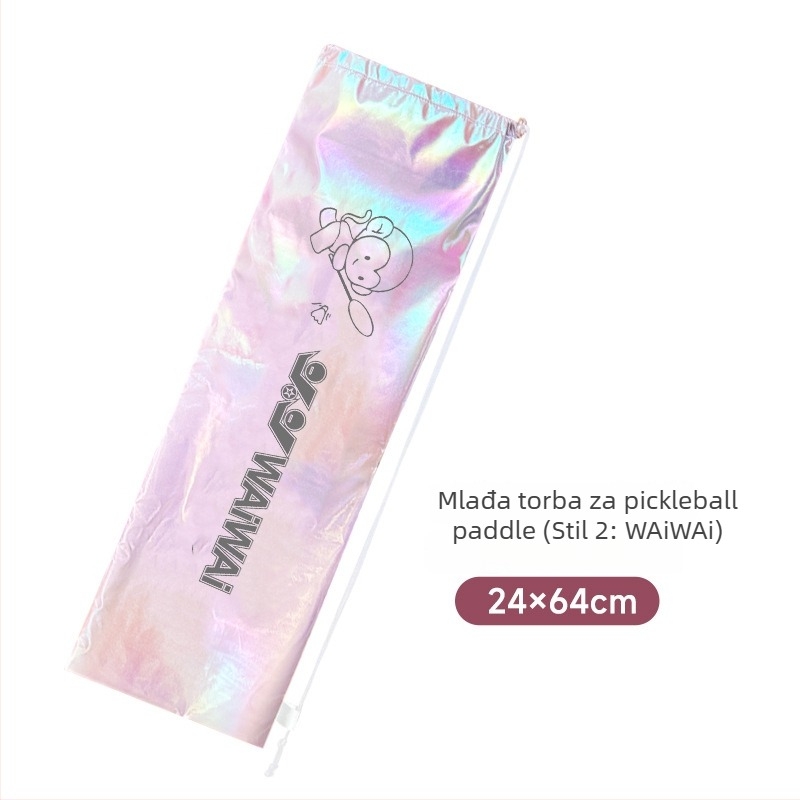 Torba za badminton/tenis rakete s dijagonalnim remenom, vodootporna, velika kapaciteta, poliester materijal