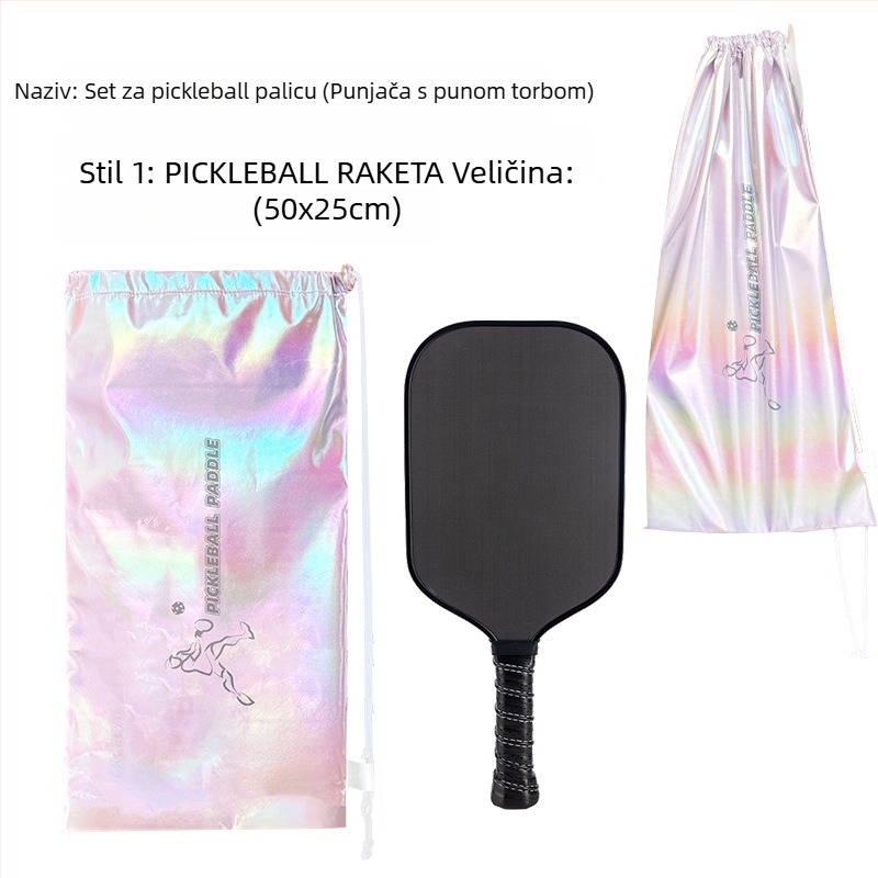 Torba za badminton/tenis rakete s dijagonalnim remenom, vodootporna, velika kapaciteta, poliester materijal