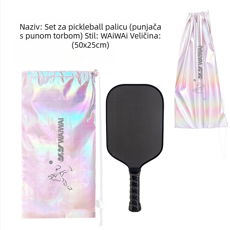 Torba za badminton/tenis rakete s dijagonalnim remenom, vodootporna, velika kapaciteta, poliester materijal